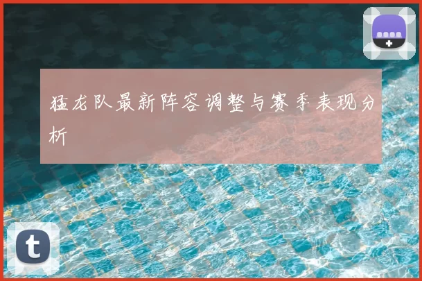 猛龙队最新阵容调整与赛季表现分析
