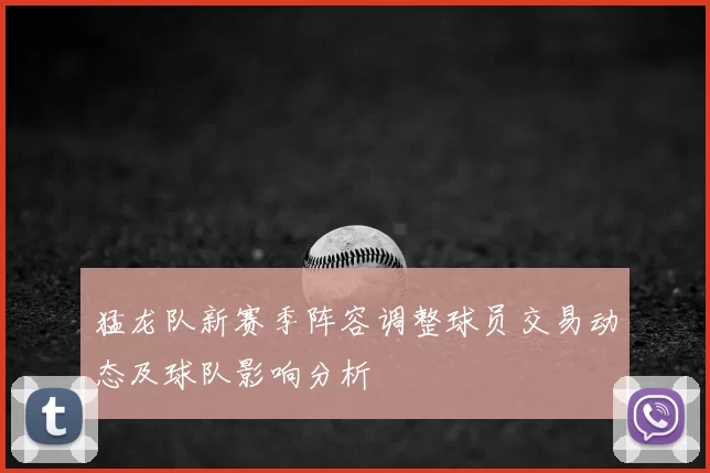 猛龙队新赛季阵容调整球员交易动态及球队影响分析